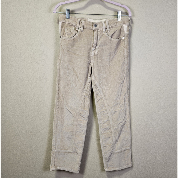 We The Free People Revolve Risk Taker Cord Jeans Corduroy Birch Beige 29 ALTERED - Picture 15 of 15